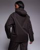 Threadbare Threadbare Ski overhead jacket with hood in chocolate brown - part of a set - 2