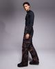 Threadbare Threadbare ski pants in black and orange print - 2