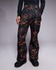 Threadbare Threadbare ski pants in black and orange print - 3