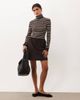 Threadbare Threadbare suedette mini skirt in chocolate-Brown - 3