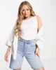 Threadbare Threadbare super stretch sleeveless bodysuit in white - 1