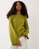 Threadbare Threadbare sweater with wide cuff detail in green - 1