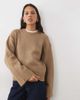 Threadbare Threadbare sweater with wide cuff detail in mocha-Brown - 1