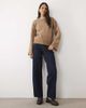 Threadbare Threadbare sweater with wide cuff detail in mocha-Brown - 2
