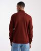 Threadbare Threadbare turtle neck sweater in burgundy-Red - 3