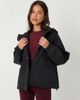 Threadbare Threadbare waterproof hooded funnel neck jacket in black - 1