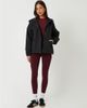 Threadbare Threadbare waterproof hooded funnel neck jacket in black - 2