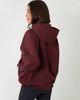Threadbare Threadbare waterproof hooded funnel neck jacket in burgundy-Red - 2