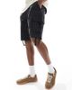 Threadbare Threadbare woven cotton shorts in black - 1