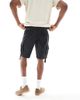 Threadbare Threadbare woven cotton shorts in black - 3