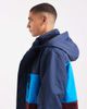 Threadbare Threadbare zip through ski jacket with hood in navy and burgundy - 4