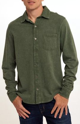 Threads 4 Thought Threads 4 Thought Dorain Mineral Wash Knit Button-Up Shirt