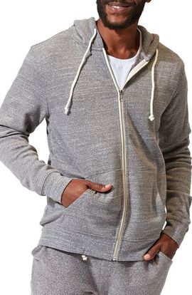 Threads 4 Thought Threads 4 Thought Trim Fit Heathered Fleece Zip Hoodie