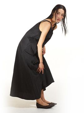 THREE TO EIGHTY Mesh Stiletto Flat Shoes_Black