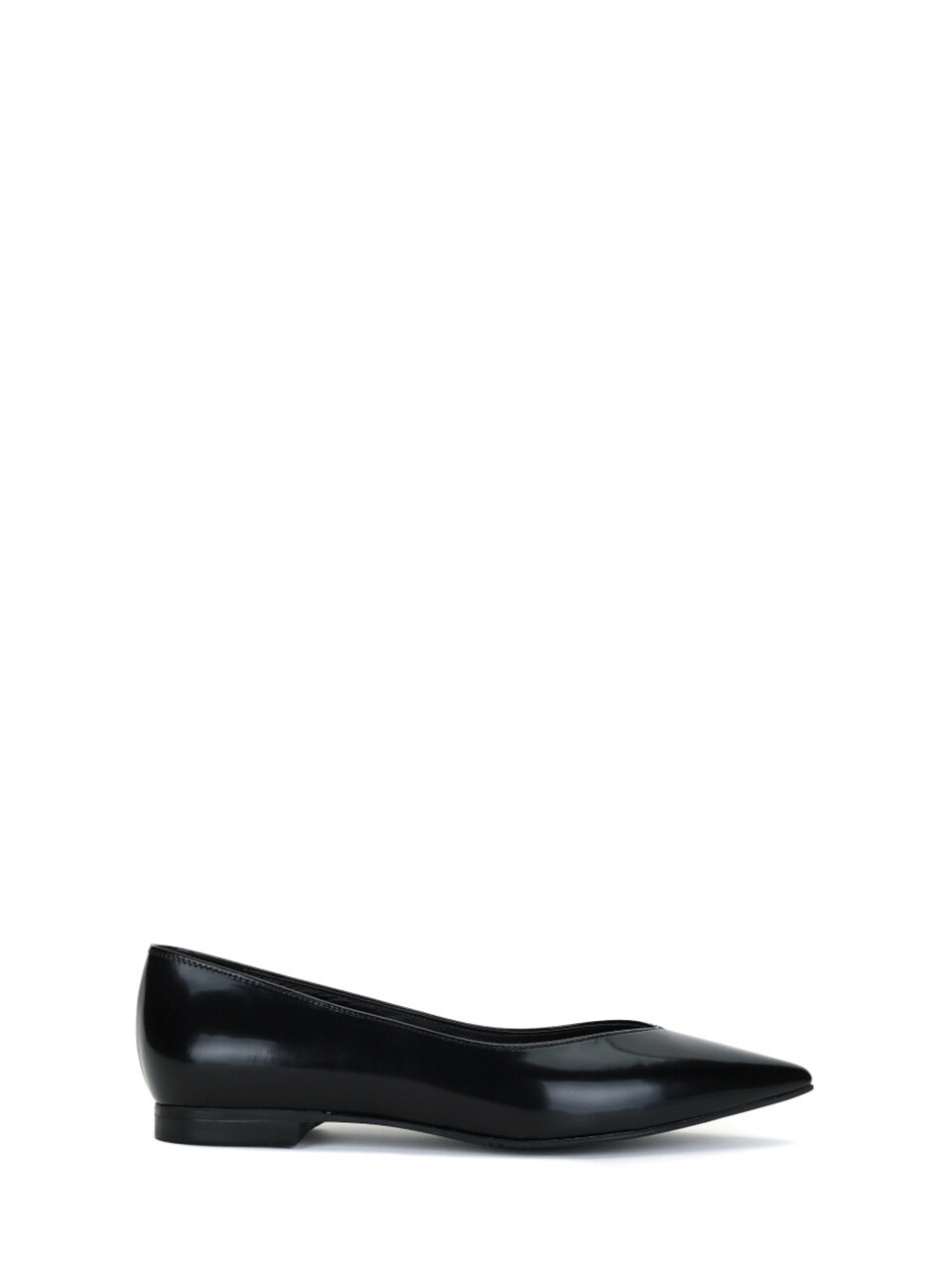 THREE TO EIGHTY Stiletto Flat Shoes (Black)
