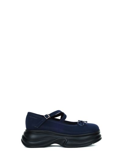 THREE TO EIGHTY Strap Mary Jane Platform_ Navy