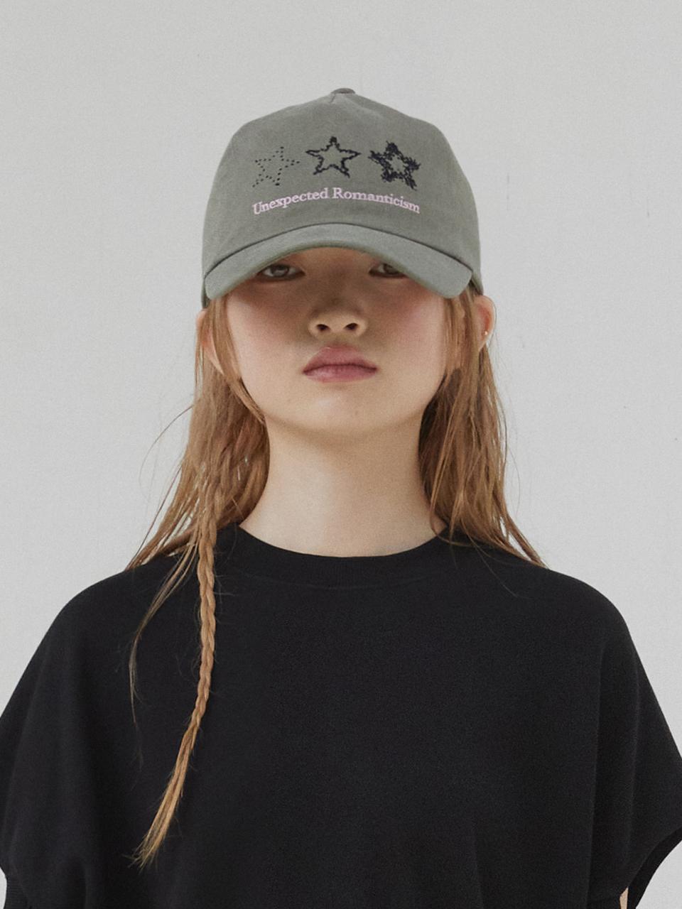 THREE TO EIGHTY THREE STARS BALL CAP (KHAKI)