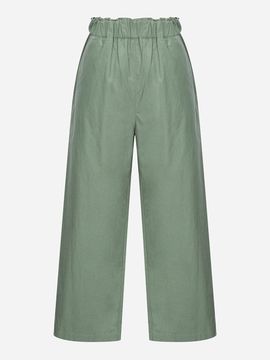 Thursday Island Baggy Fit Elastic Waist Wide Pants (T254MPT233W)