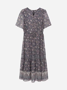 Thursday Island Border Frill Maxi Dress (T254MOP358W)