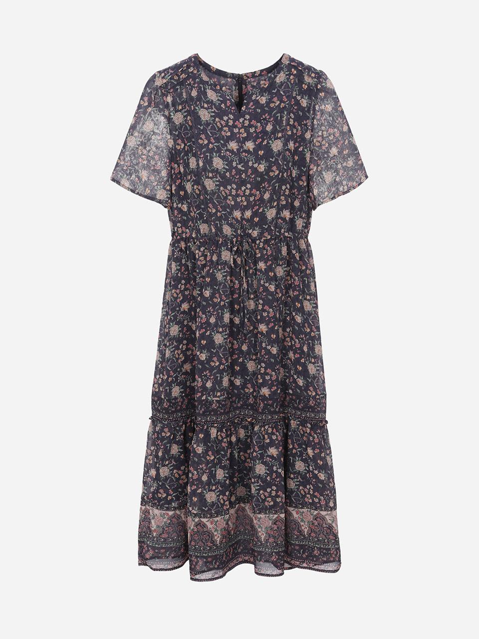 Thursday Island Border Frill Maxi Dress (T254MOP360W)