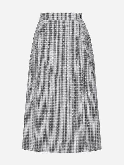 Thursday Island Check Wrap A-Line Skirt (T254MSK236W)
