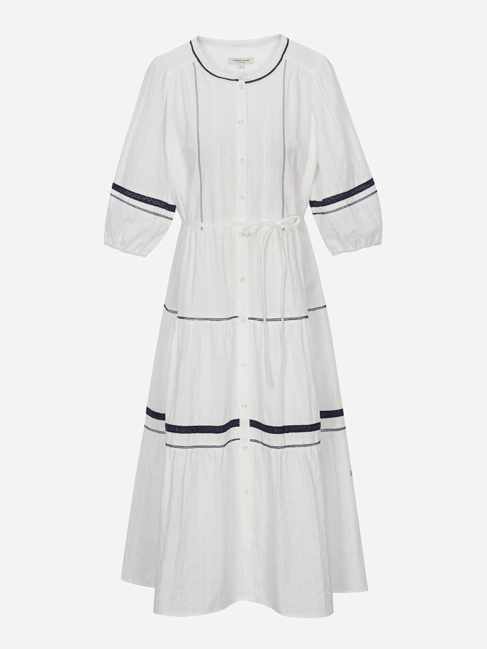 Thursday Island Color Block Lace Dress (T252MOP133W)