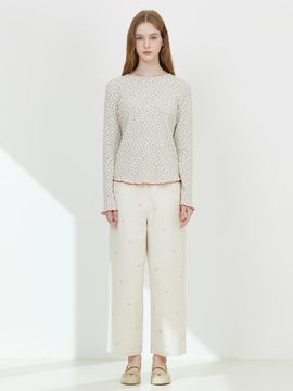 Thursday Island Embroidered Baggy Wide Pants (T252MPT133W)