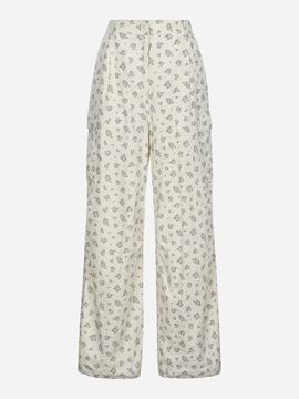 Thursday Island Floral Pattern Tucked Cargo Pants (T254MPT241W)