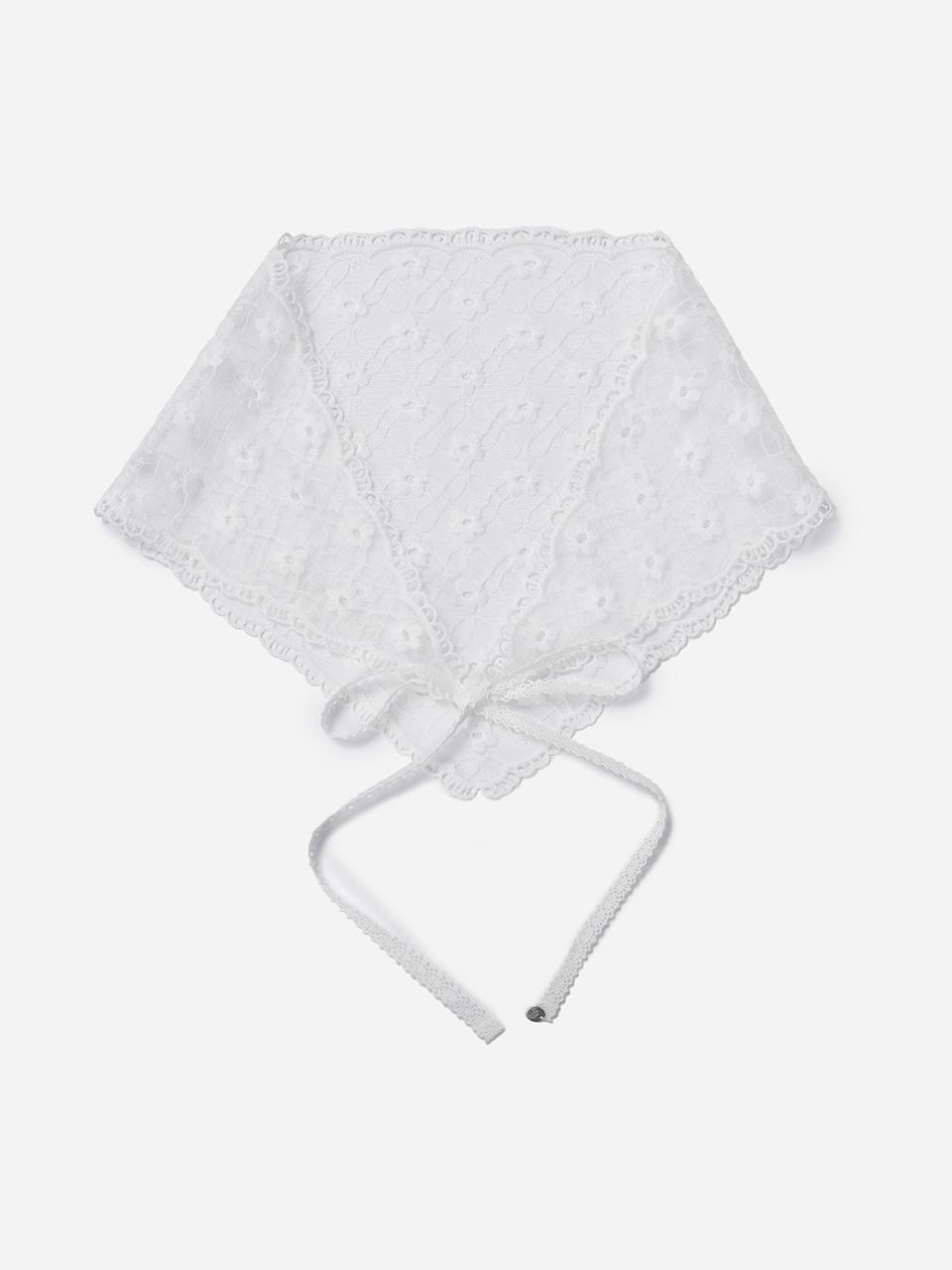Thursday Island Flower Lace Triangle Scarf (T254MSF231W)