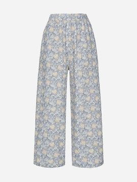 Thursday Island Flower Printing Jacquard Wide Pants (T254MPT243W)