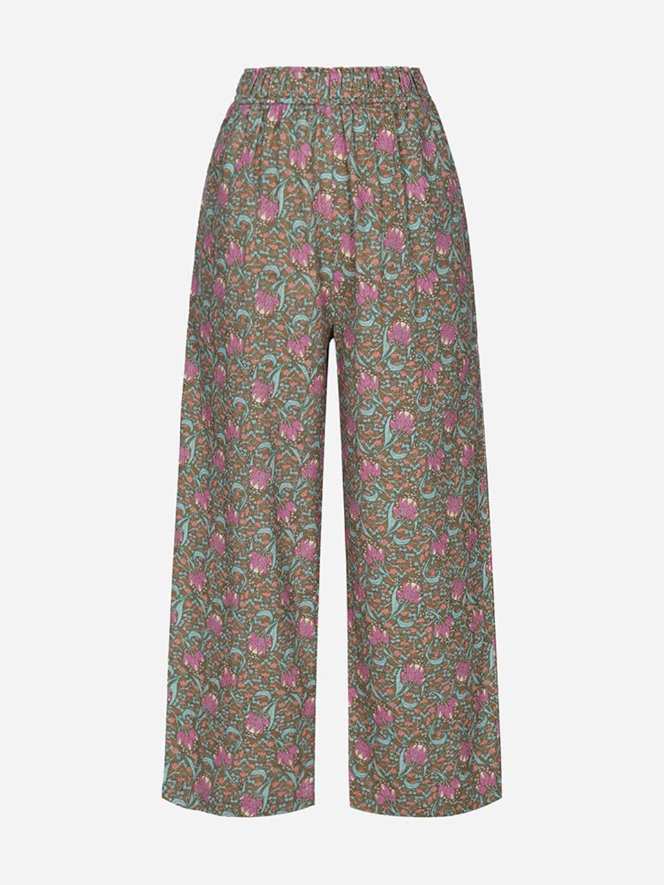 Thursday Island Flower Printing Jacquard Wide Pants (T254MPT244W)