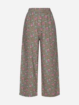 Thursday Island Flower Printing Jacquard Wide Pants (T254MPT244W)