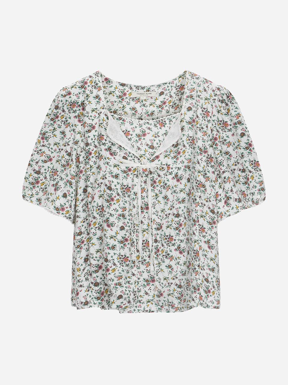 Thursday Island Garden Flower Blouse (T254MBL271W)
