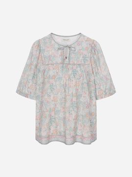Thursday Island Garden Village Tie-Neck Blouse (T254MBL227W)