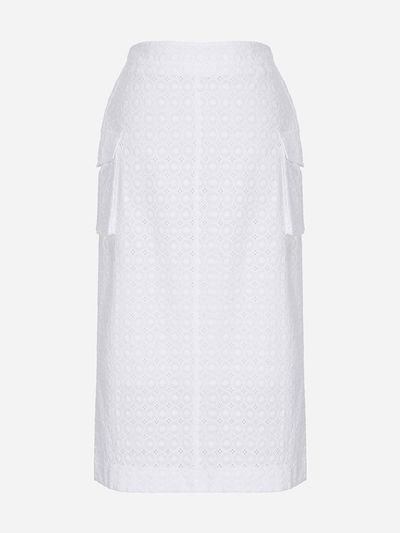 Thursday Island H-line Cotton Eyelet Skirt (T254MSK241W)