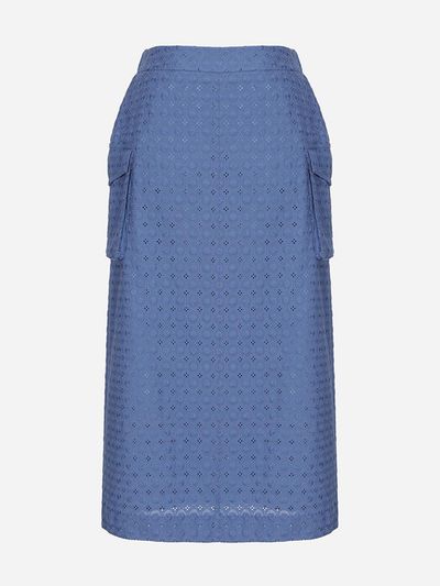 Thursday Island H-line Cotton Eyelet Skirt (T254MSK242W)