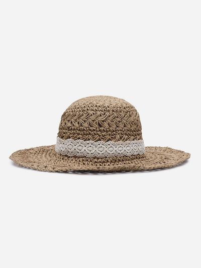 Thursday Island Lace Ribbon Raffia Hat (T254MCP241W)