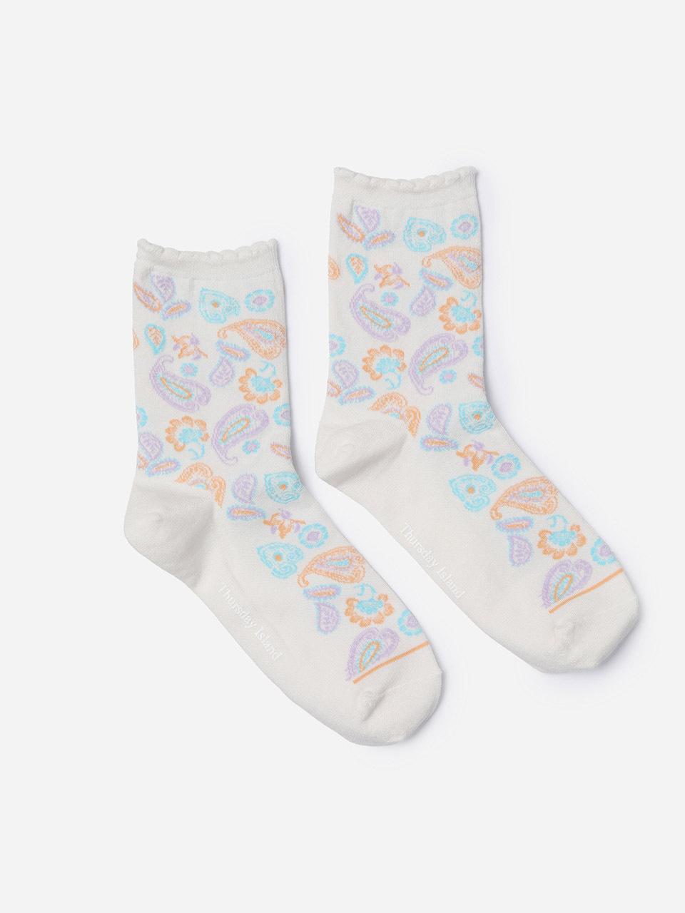 Thursday Island Paisley Cotton Socks (T254MSC231W)