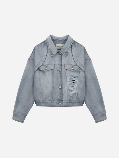 Thursday Island Shoulder Panel Denim Jacket (T250MJK901W)