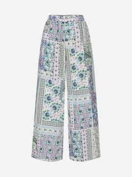 Thursday Island Summer Patchwork Pattern Wide Pants (T254MPT246W)