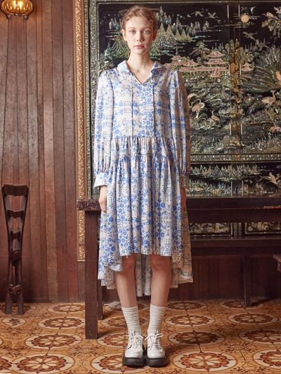 tibaeg KOS DRESS BLUE