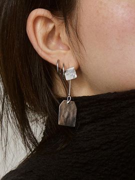 tibaeg TIBAEG SILVER DROP EARRING SILVER