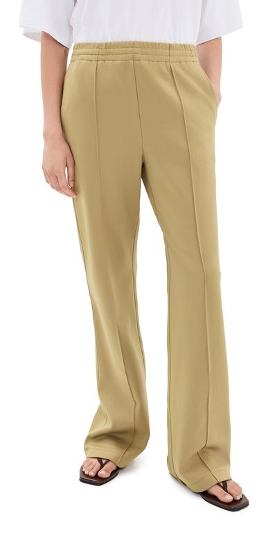 Tibi Tibi Active Knit Scottie Joggers Buff Tan