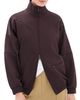 Tibi Tibi Active Knit Zipper Detailed Track Jacket Brown - 1