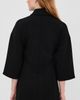 Tibi Tibi Bonded Viscose Zip Front Short Sleeve Slim Tunic Black - 3