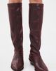 Tibi Tibi Bronson Faux Leather Boots Wine - 4