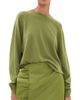 Tibi Tibi Cashmere Crew Neck Sweater Ick Green - 1