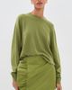 Tibi Tibi Cashmere Crew Neck Sweater Ick Green - 2