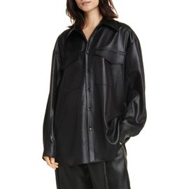 Tibi Tibi Celia Origami Sleeve Satin Shirt