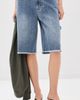 Tibi Tibi Classic Wash Newman Shorts Classic Blue - 2